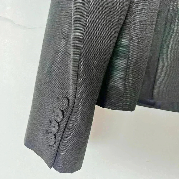 NEW! L.K. Bennett Satin Patterned Tailored Single-Breasted Blazer - Picture 6 of 8